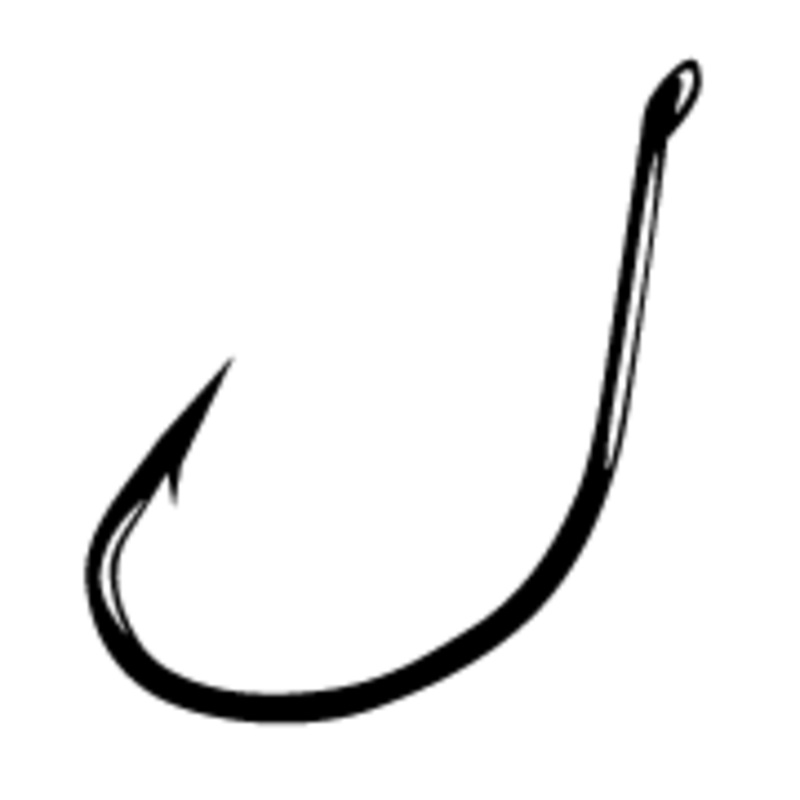 Gamakatsu Drop Shot Hook Black Size 1 6ct