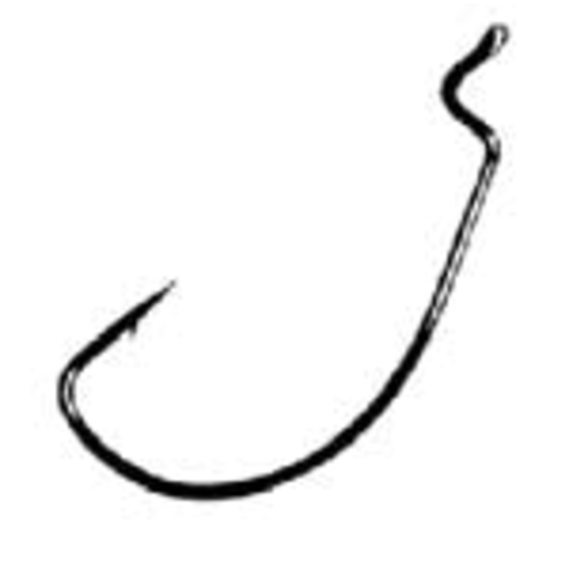 Gamakatsu Wide Gap Offset Black Size 4/0 5ct