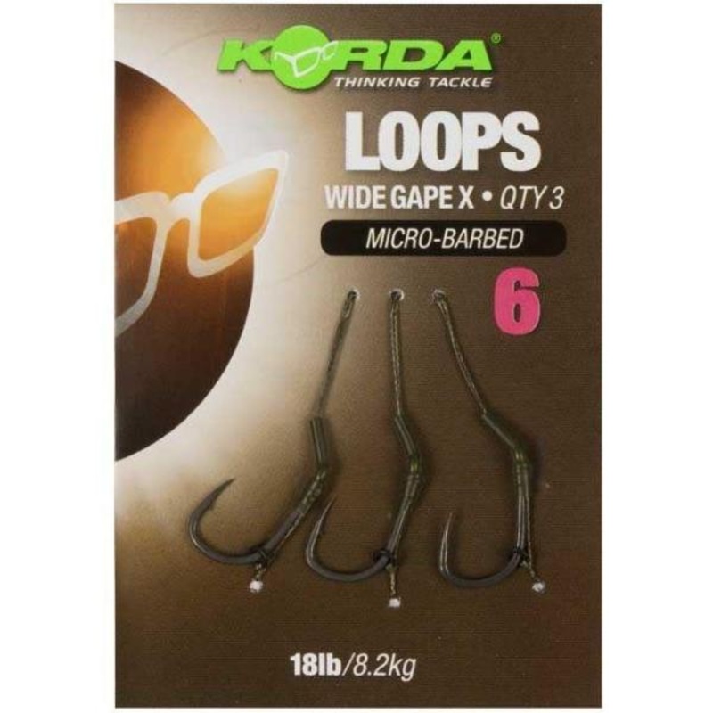 Korda Wide Gape Loops Ready Tied Rig