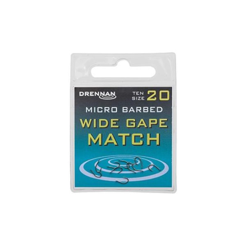 Drennan Spade End Wide Gape Match Barbed Hooks