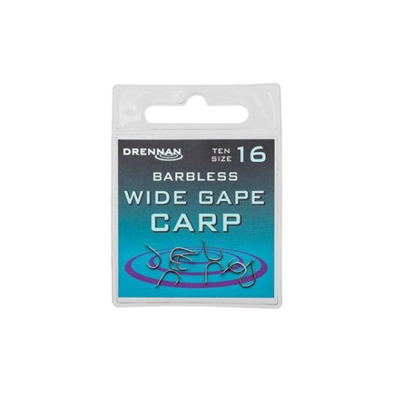 Drennan Wide Gape Carp Spade End Barbless