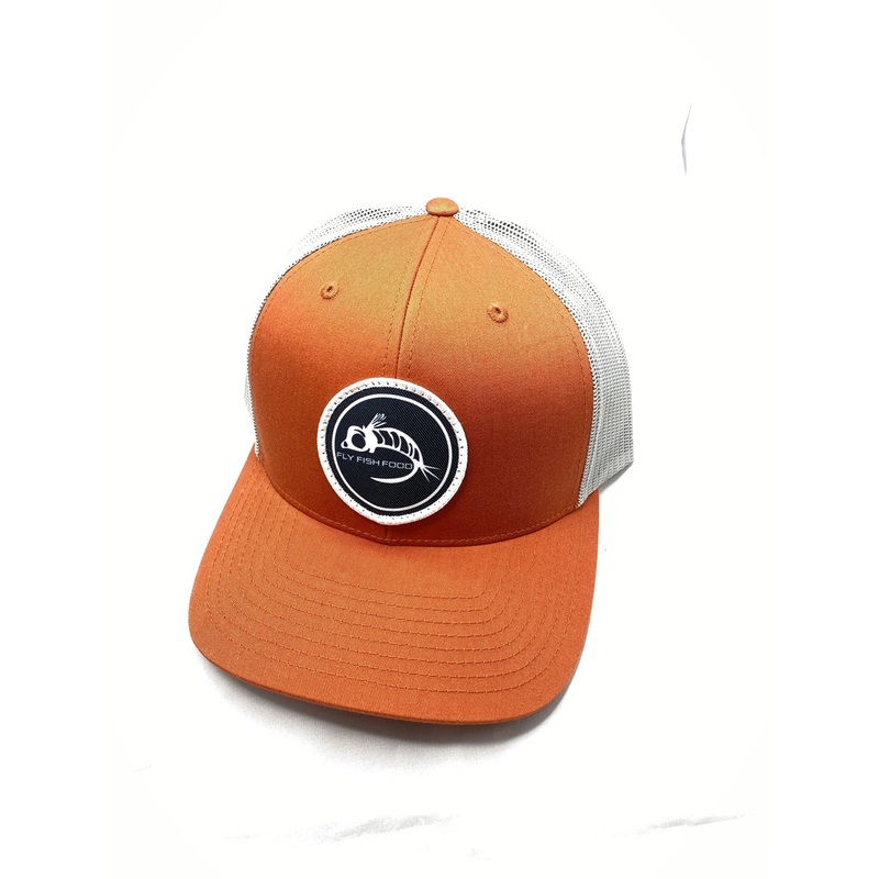 Fly Fish Food Black Logo Hat - Orange