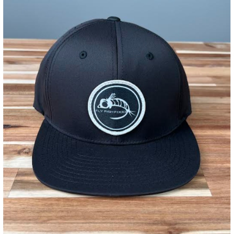 Fly Fish Food Golf/Athletic Logo Hat - Black