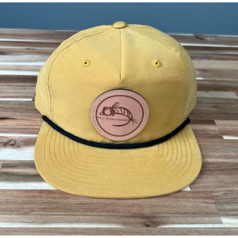 Fly Fish Food Logo Hat - Biscuit/Black