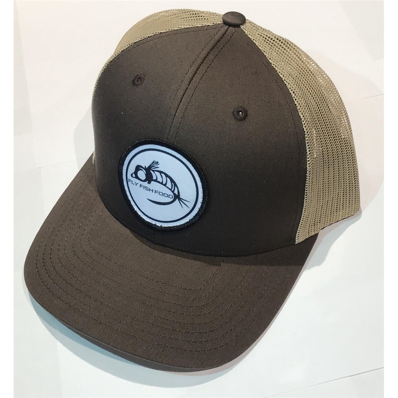 Fly Fish Food Logo Hat - Brown