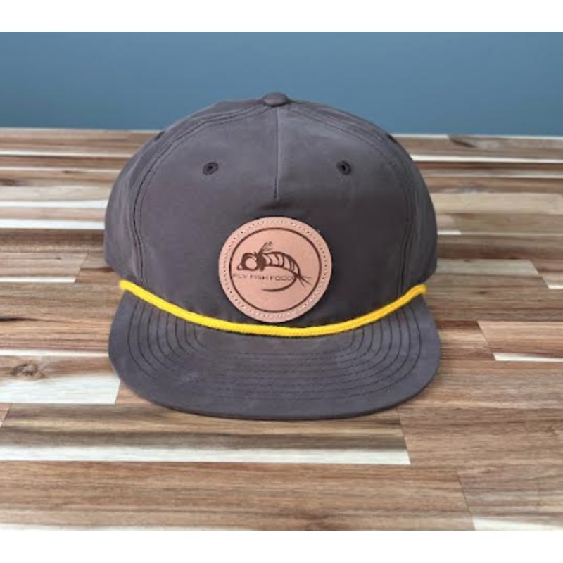 Fly Fish Food Logo Hat - Brown/Yellow