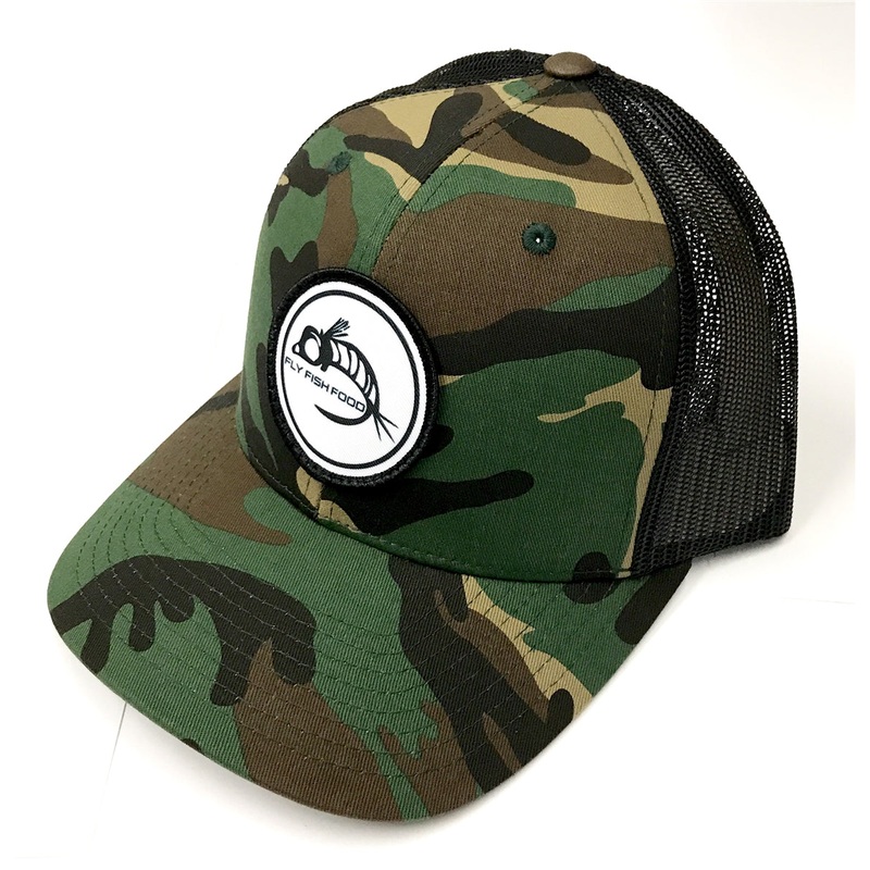 Fly Fish Food Logo Hat - Camo/Black