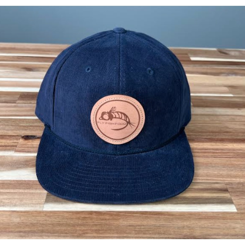 Fly Fish Food Logo Hat Corduroy - Navy