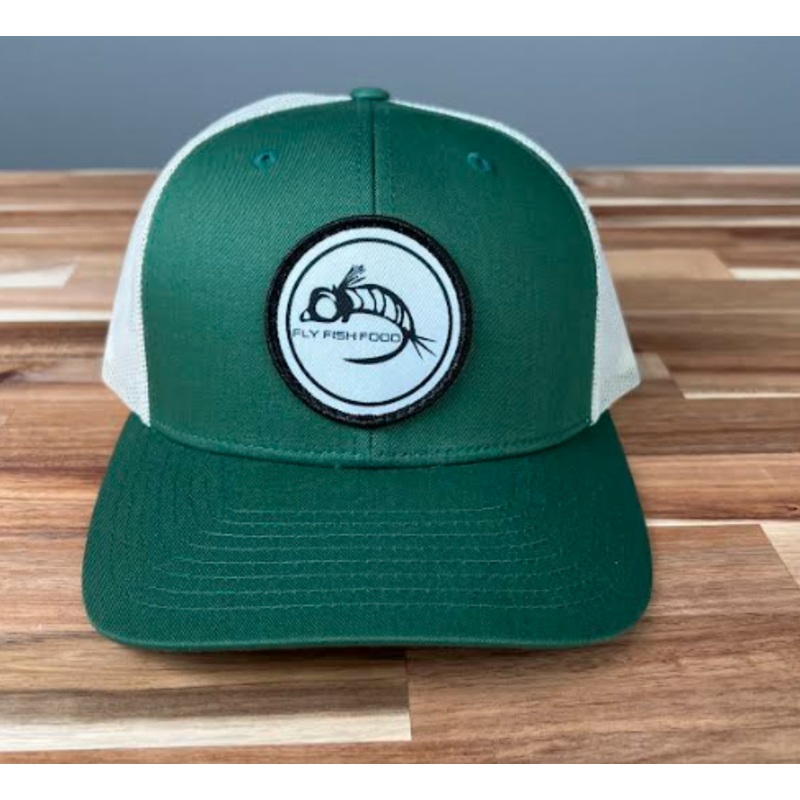 Fly Fish Food Logo Hat - Dark Green/Birch