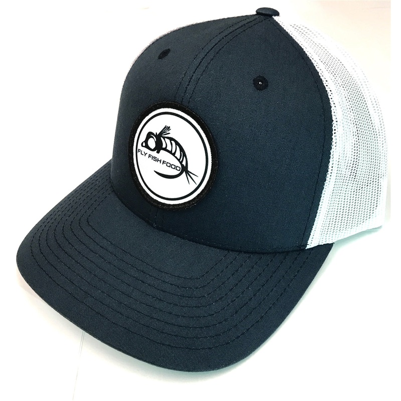 Fly Fish Food Logo Hat - Navy & White