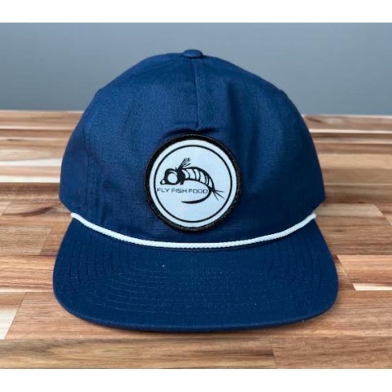 Fly Fish Food Logo Hat - Navy/White Band