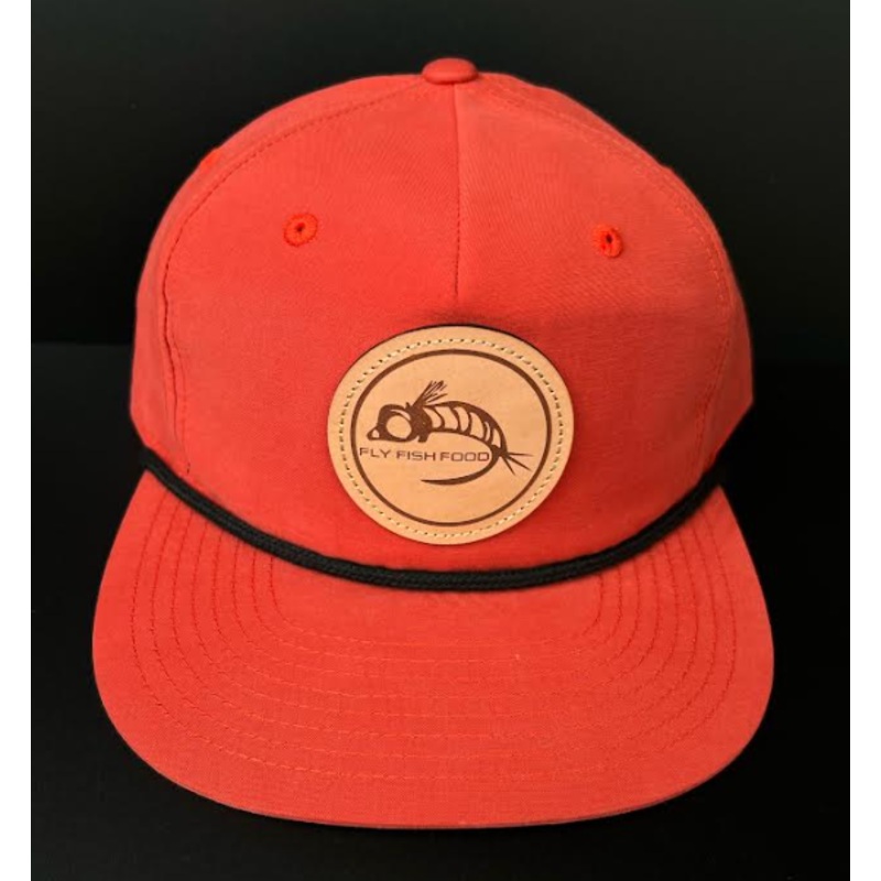 Fly Fish Food Logo Hat - Rust/Black