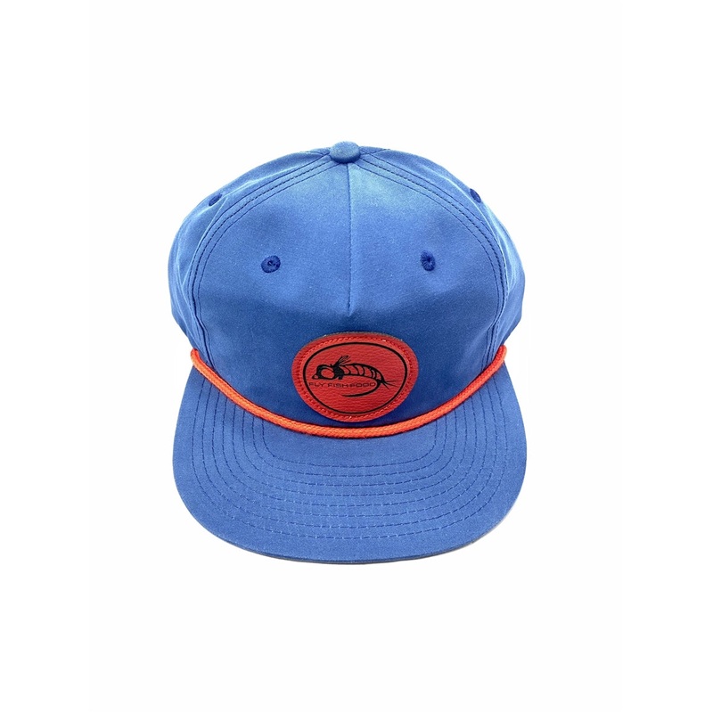 Fly Fish Food Pinch Front Relaxed Logo Hat - Navy