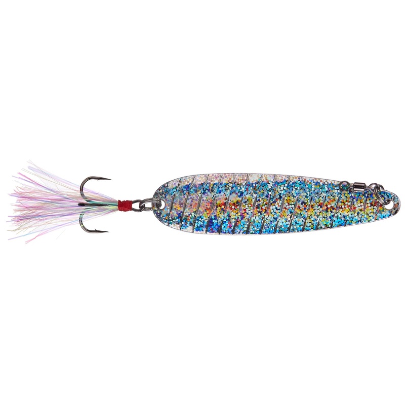 Nichols 5in Lake Fork Flutter Spoon Shattered Glass Scale 1 1/8oz