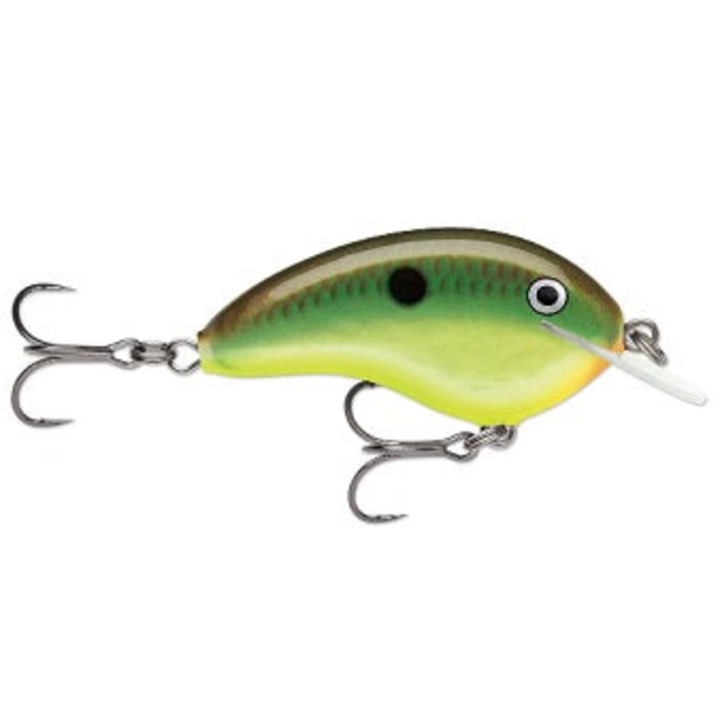 Rapala Ott Garage Tiny 4' 5/16 2.25" Hot Copper Green Shad