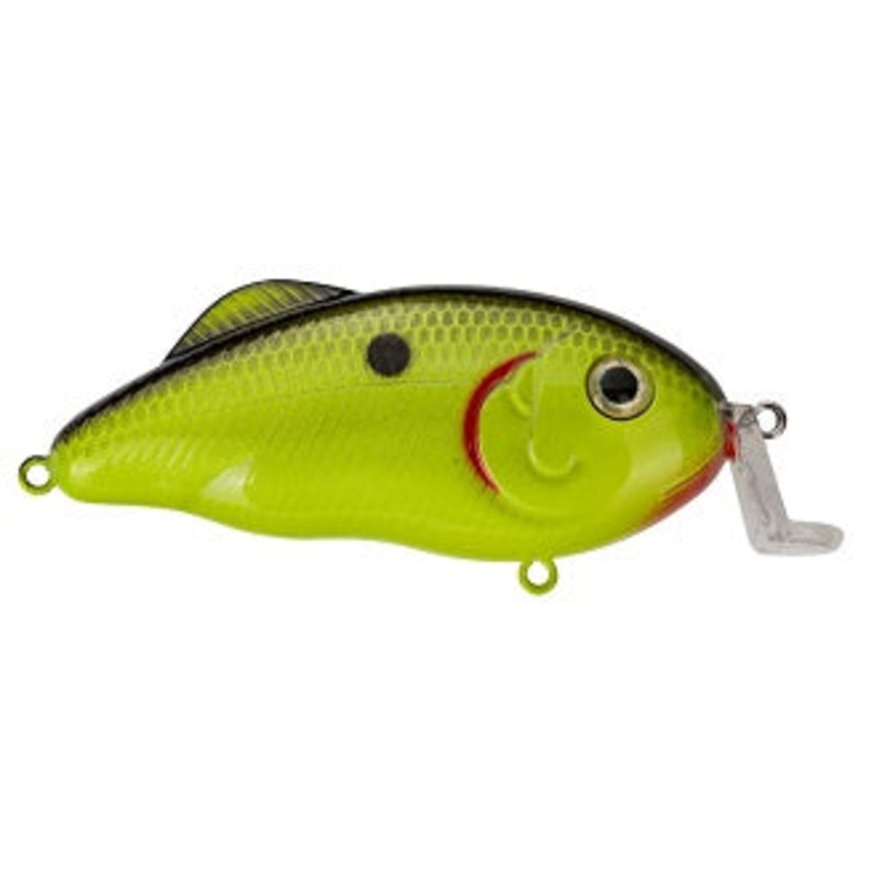 Strike King Hybrid Hunter Jr 1/2oz 3in Chartreuse Black Back