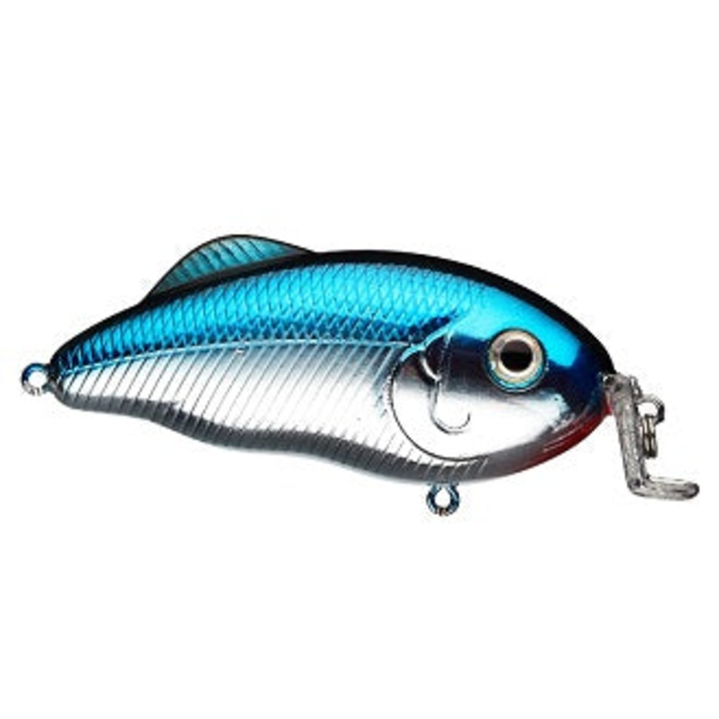 Strike King Hybrid Hunter Jr 1/2oz 3in Chrome Blue Back