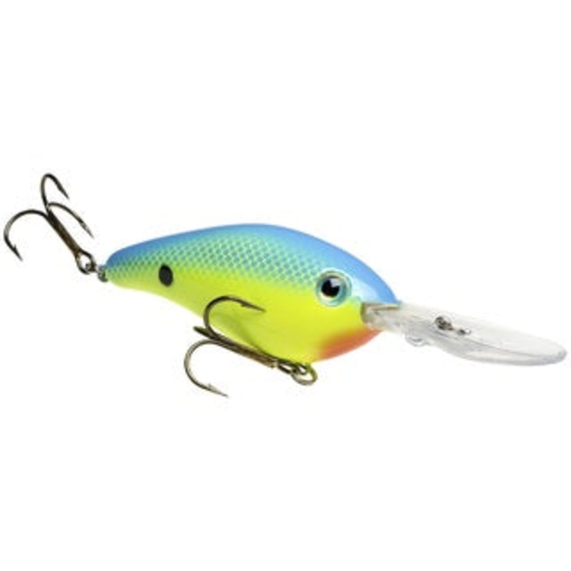 Strike King Series 6XD - 1oz Powder Blue Back Chartreuse