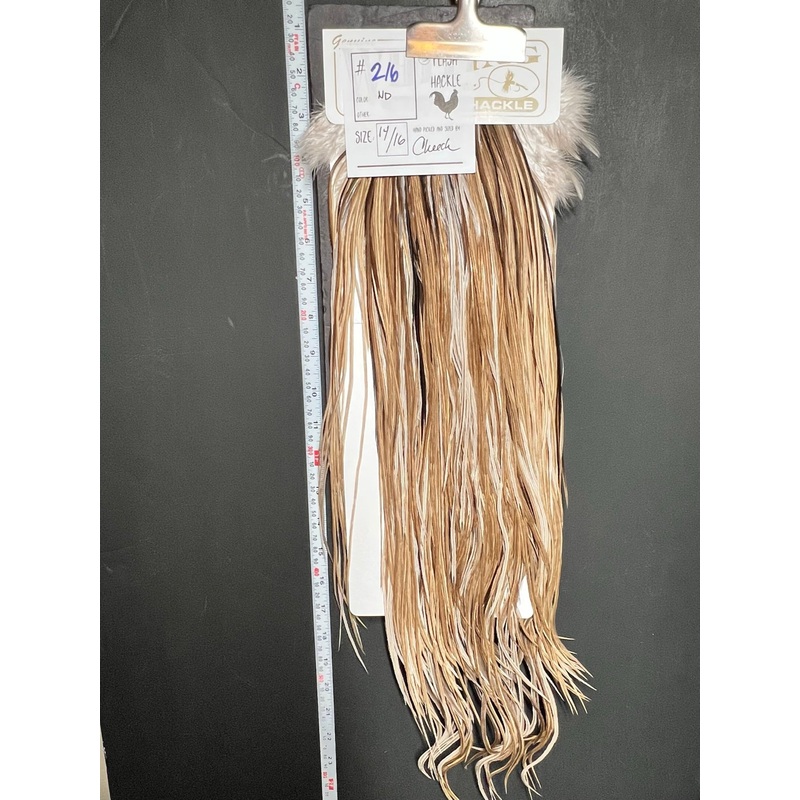 Flash Sale Hackle 216 - Heritage Saddle  - tural Dun (size 14-16)