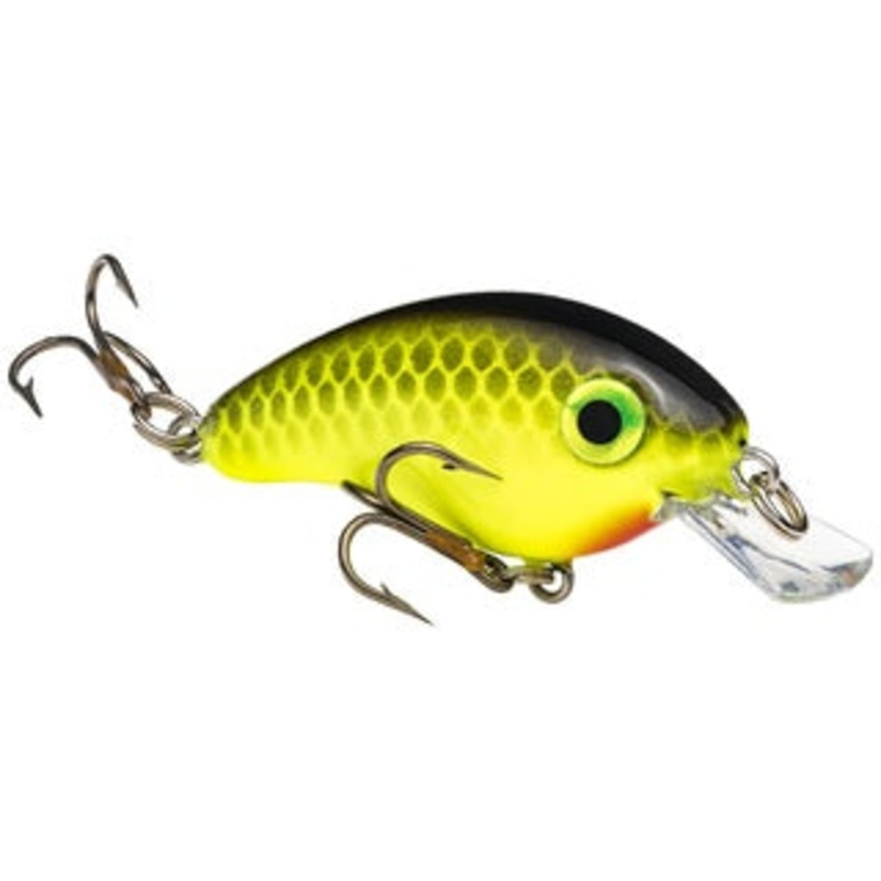Strike King Bitsy Pond Minnow 3/32oz Black Back Chartreuse