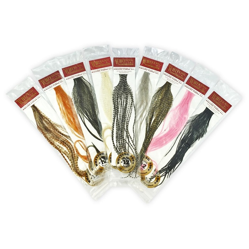 Whiting 100 Pack Dry Fly Hackle  - Honey Dun - 16