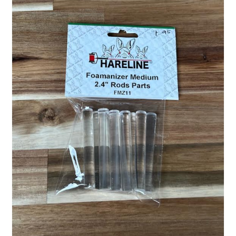 Hareline - Foamanizer Medium 2.4" Rods Parts