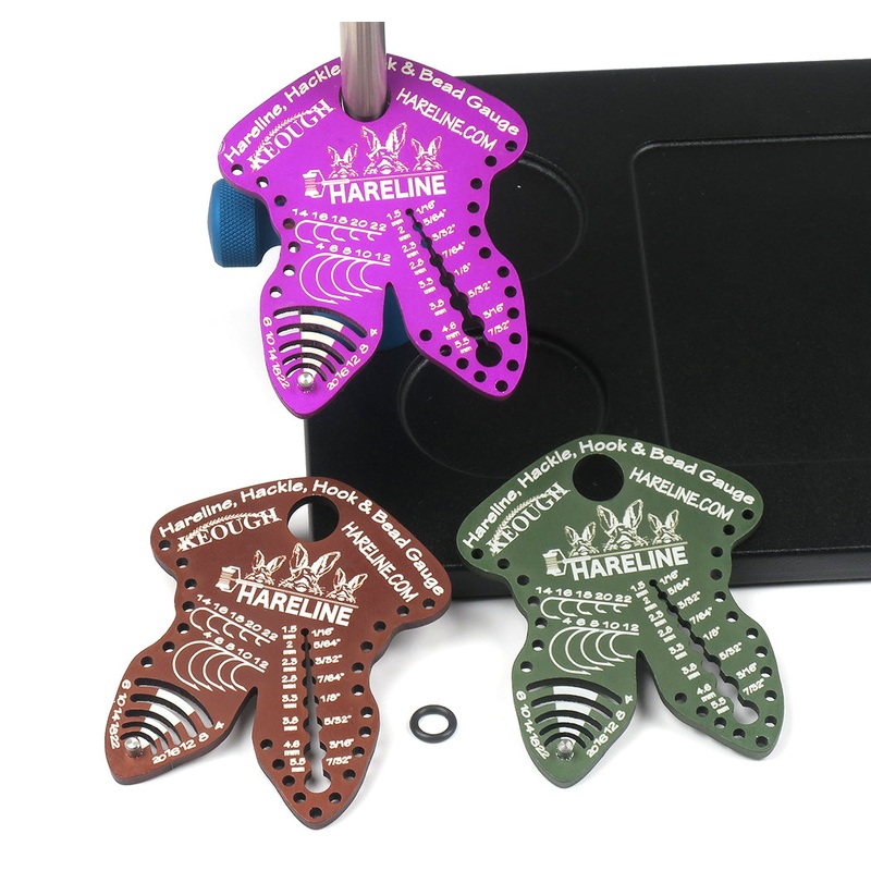 Hareline Hackle, Hook & Bead Gauge