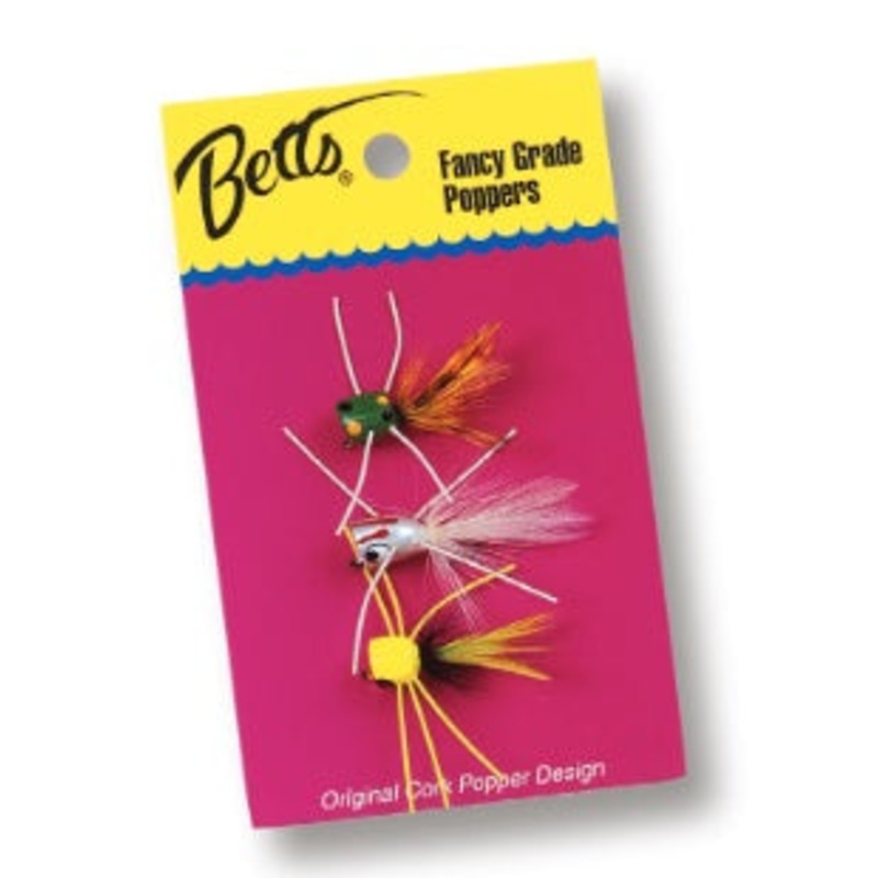 Betts Bass Popper Value Pack Assortment 3pc