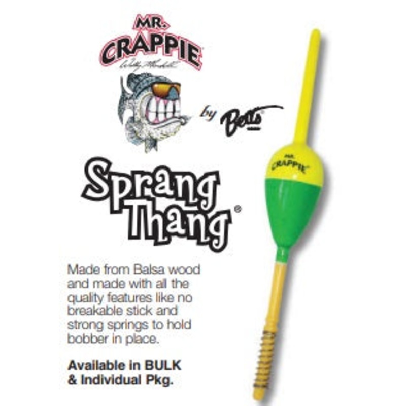 Betts Mr Crappie Sprang Thang Spring Stick 3/8 Pencil 2ct Zip Bag