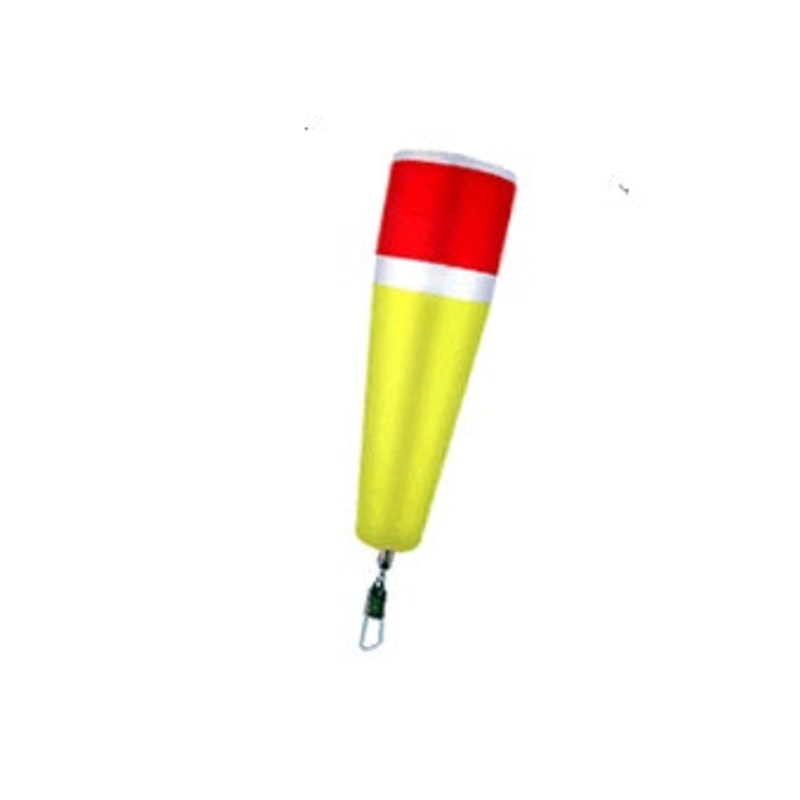 Comal Weighted Poppin Float w/Swivel 3in Red/Yellow 12ct