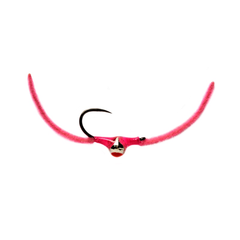 Croston's Chenille Worm Soft Pink Barbless