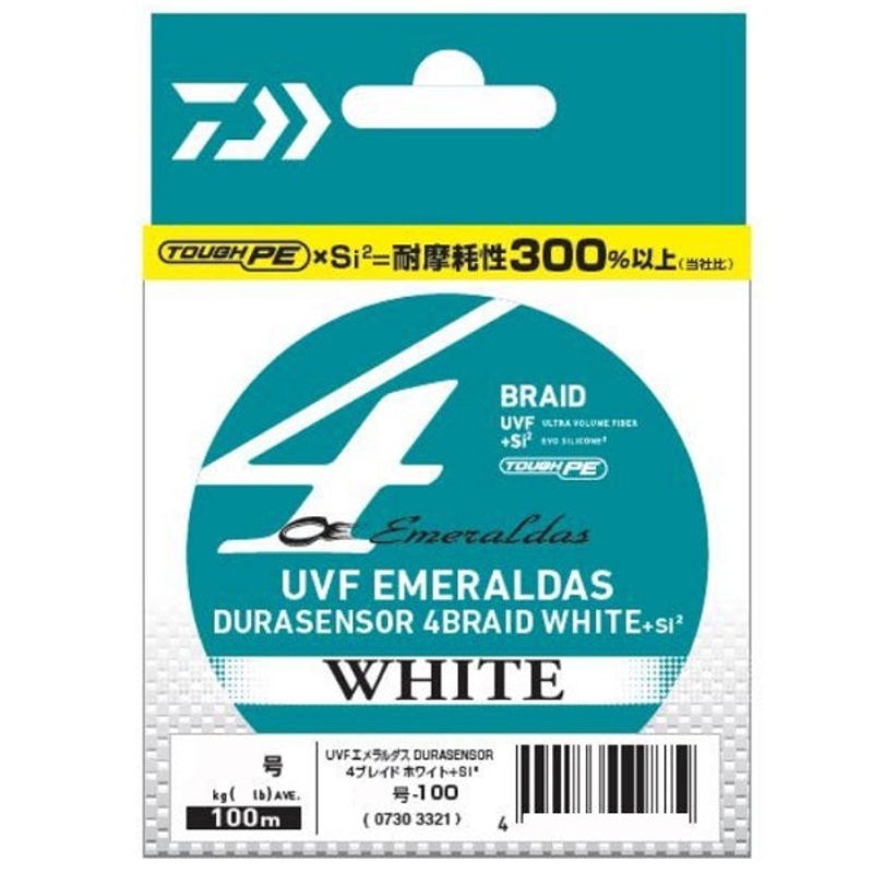 Daiwa UVF Emeraldas Dura Sensor X4 White #0.8 100m