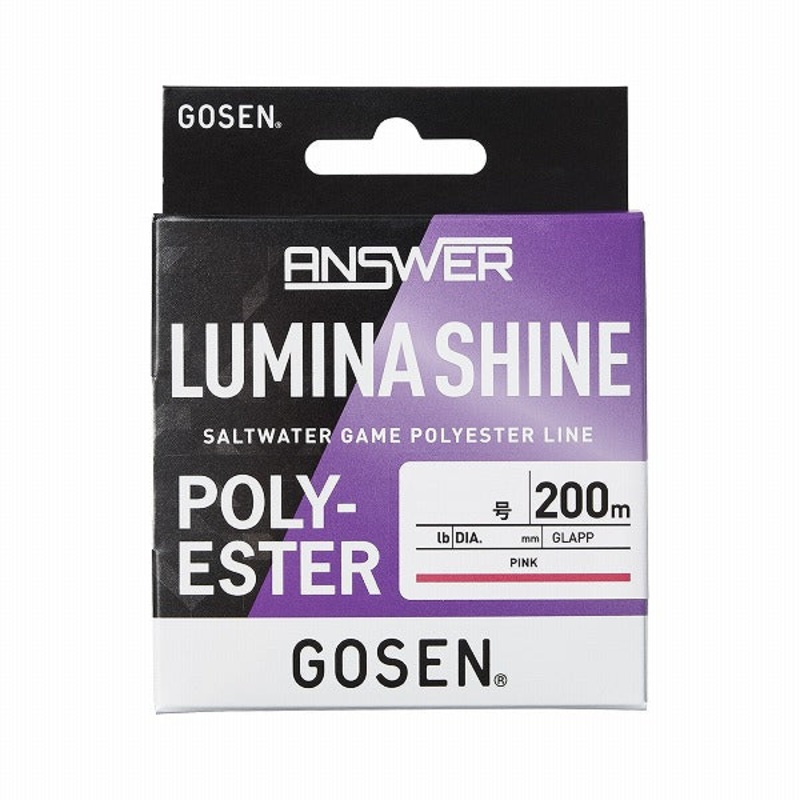 Gosen Answer Lumina Shine 200 #0.4 1.9lb Pink