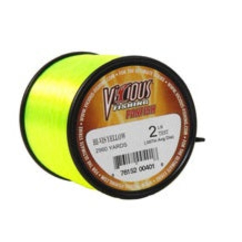 Vicious Panfish Line 1/4lb Spool Yellow 4lb