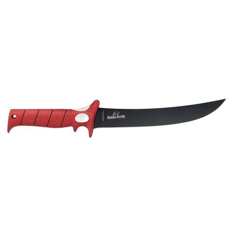Bubba 7 Tapered Flex Stainless Steel Fillet Knife W/ Sheath Full Tang Non-Slip Grip - Bb1-7F