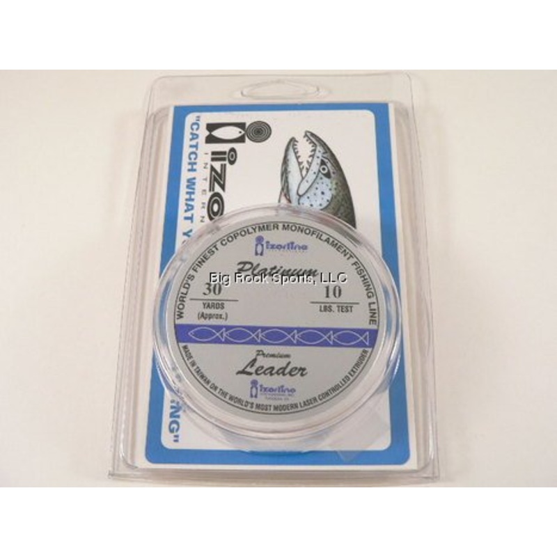 Izorline 22849 Platinum Mono Leader Spool, 10-Pounds by 30-Yards, Clear