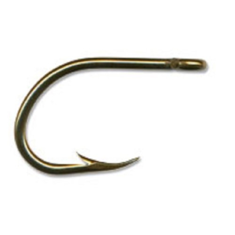 Mustad Classic OShaughnessy Live Bait Hook (Pack of 50)  Bronze  Size 1/0 Multi-Colored