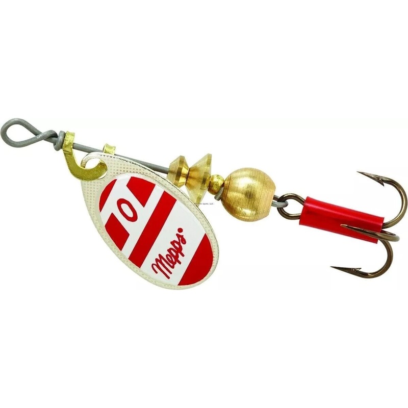 Mepps B0 S/RW Aglia In-Line Spinner Plain Treble Hook