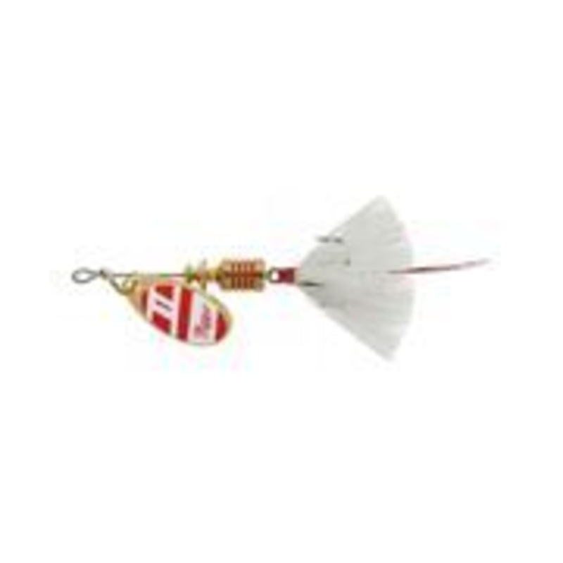 Mepps Aglia Dressed Spinner - 1/8 Oz - Red White White
