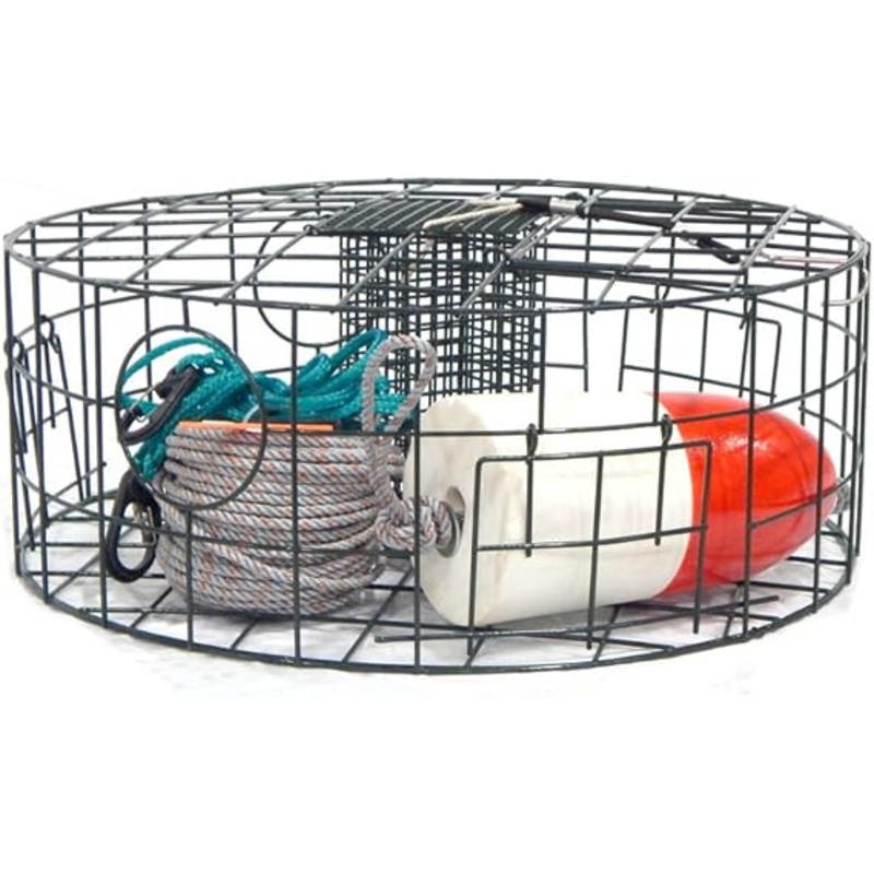 SMI 19091 Crab Trap Rnd 3-Gate 24x9 Complete Ready to Fish