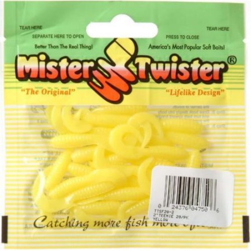 Mister Twister 2" Yellow Teeny