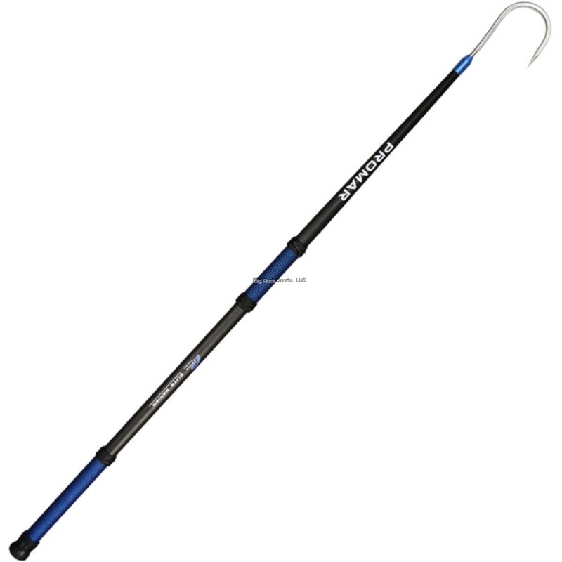 Elite Series Carbon Fiber Gaff 4Ft, 3 Hook 316 Stainless Steel, Floating