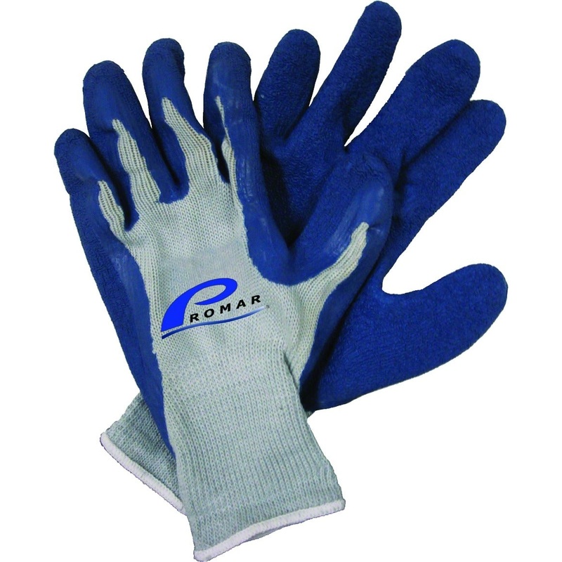 Blue Latex Grip Glove Xl Blue Latex