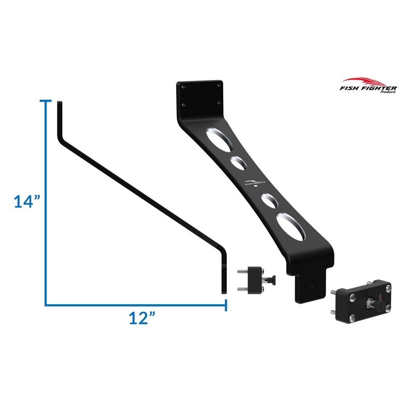 Fish Fighter 14" x 12"  Quick Release System (QRS)  Rod Risers 4 lb (Box 24 22x6x6)..