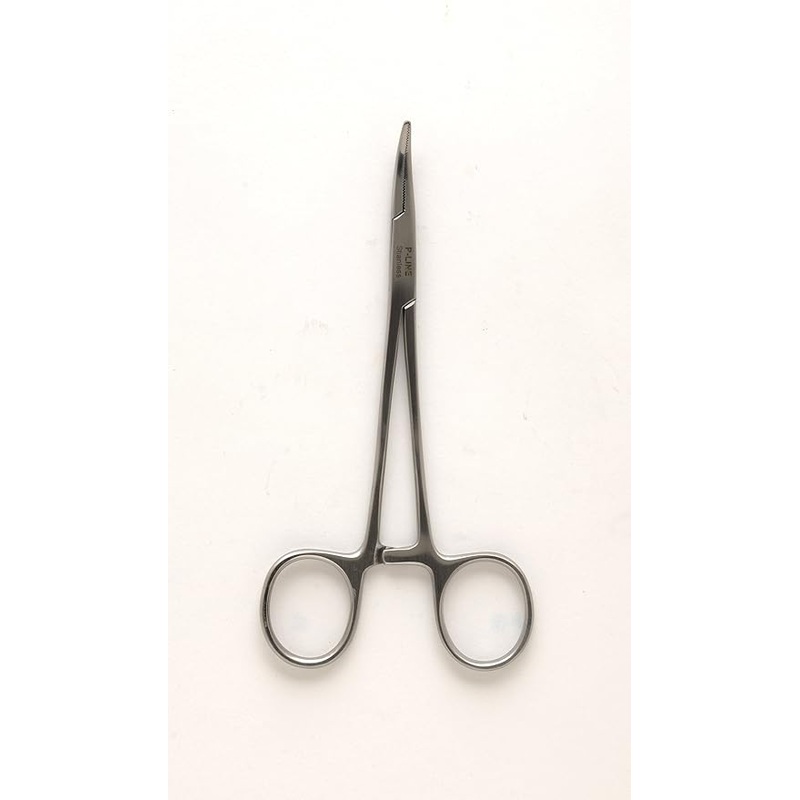 P-Line Bent Nose Stainless Steel Hemostat