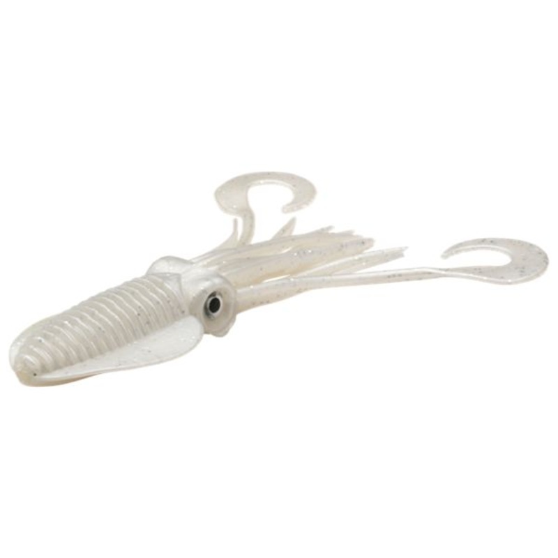 P-Line Twin Tail Squid - 4-1/2" - Pearl Glitter