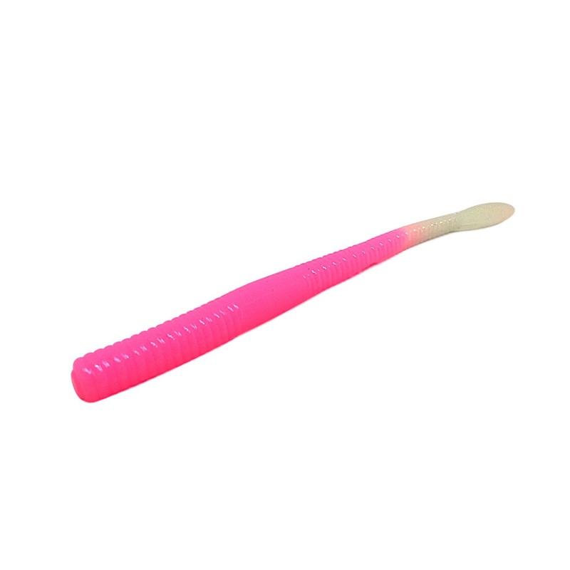 Wfo Steelhead Worm Steel Gum Glow Tail