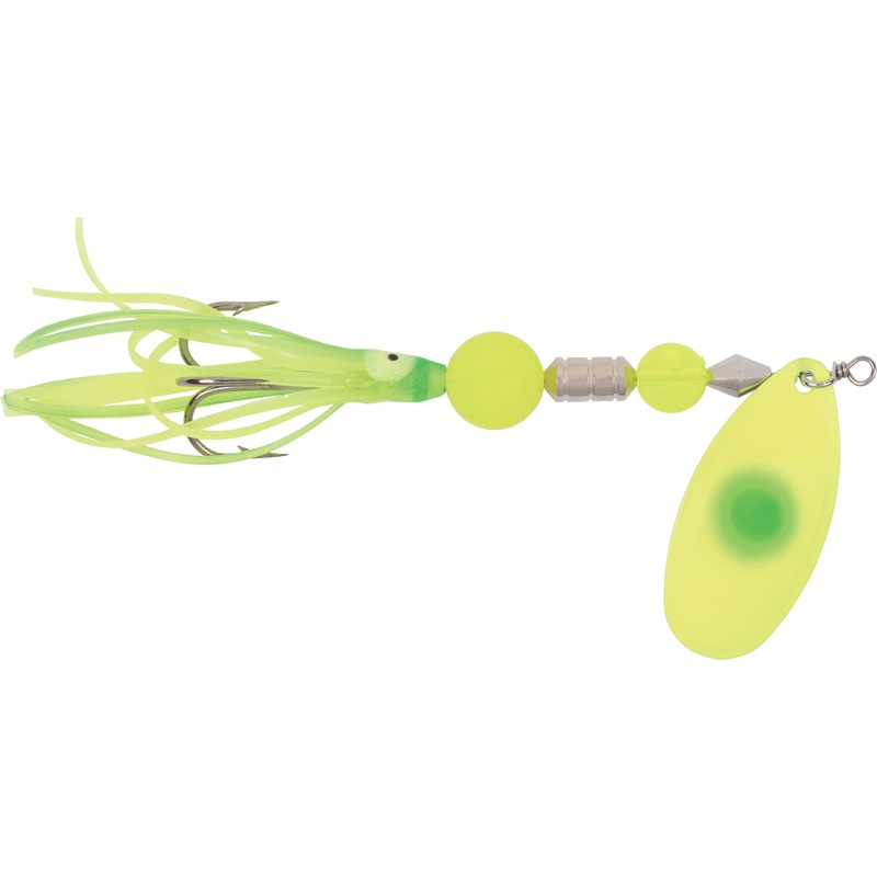 Yakima Bait Flash Glo UV Casting Squid Spinner 7