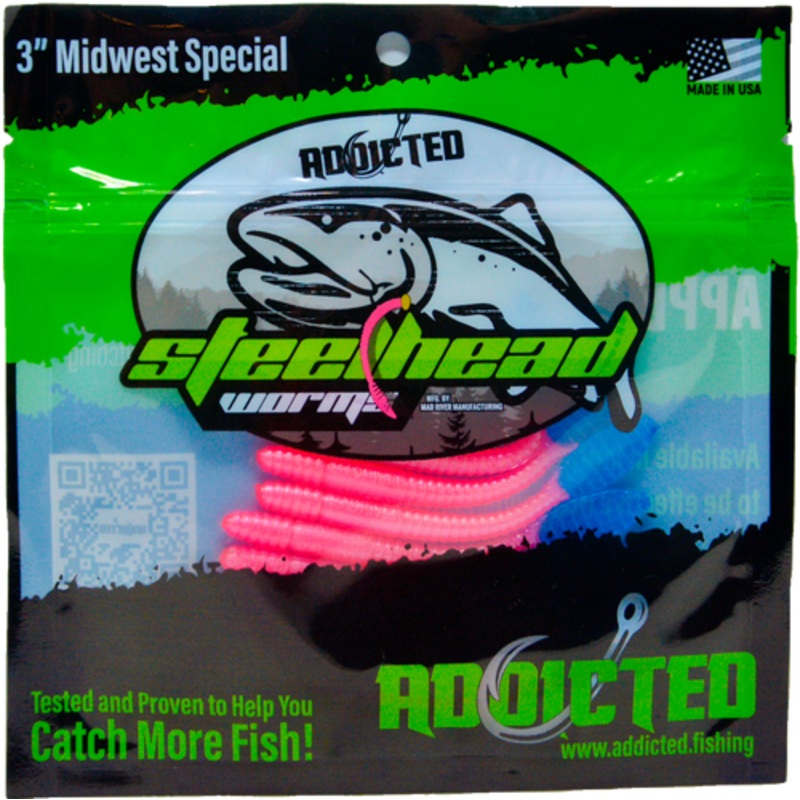 Addicted Fishing Miss America Worms - 3" Midwest Special