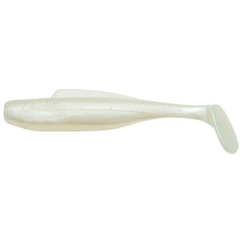 DMIN-84PK5 4 in. ElaZtech DieZel MinnowZ Swim Baits, Pearl - 5 Piece